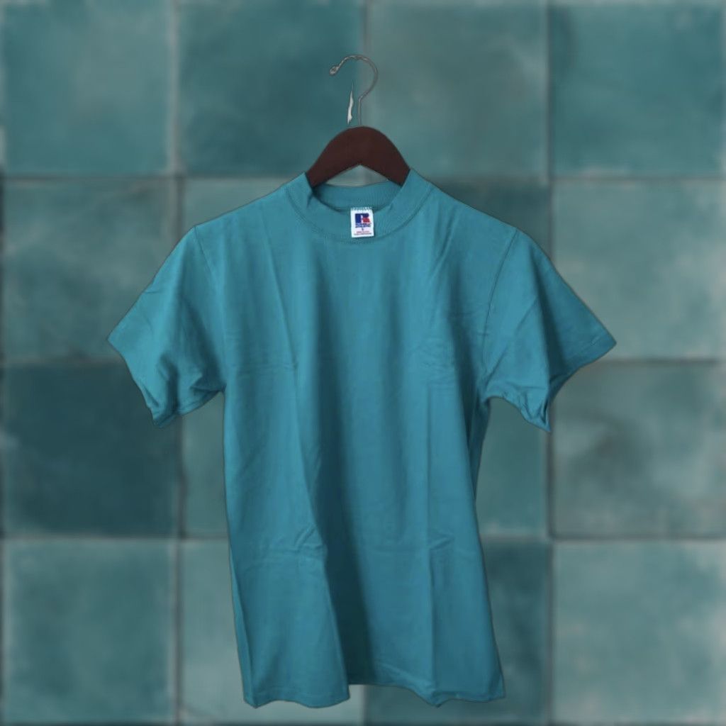Russell Athletic VINTAGE Russell Athletic T-Shirt Mens S Crew Neck 90s Deadstock USA Made Blue Size US S / EU 44-46 / 1 - 1 Thumbnail
