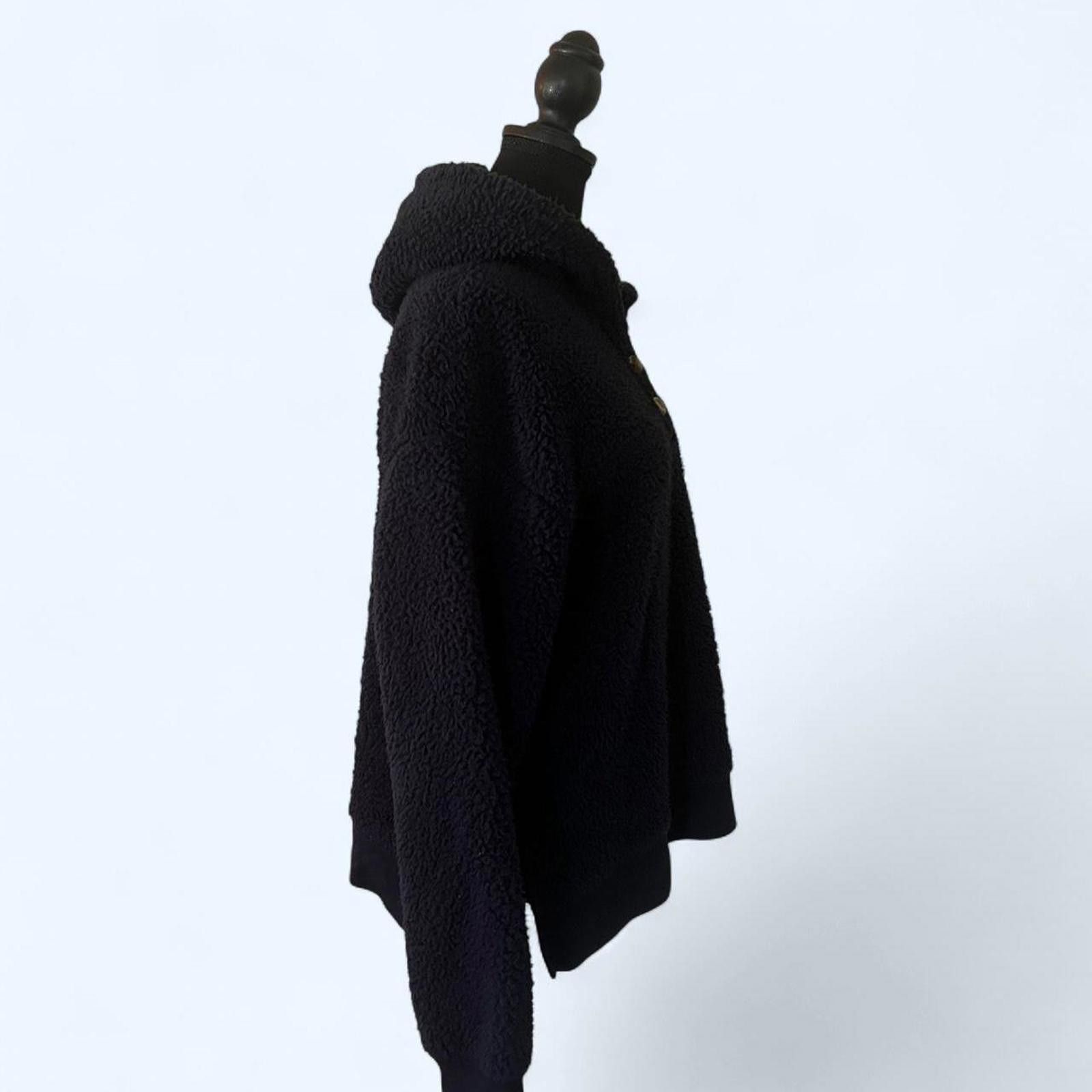 Sonoma SO Good for life Navy Sherpa hooded pullover sweater Size M / US 6-8 / IT 42-44 - 5 Thumbnail