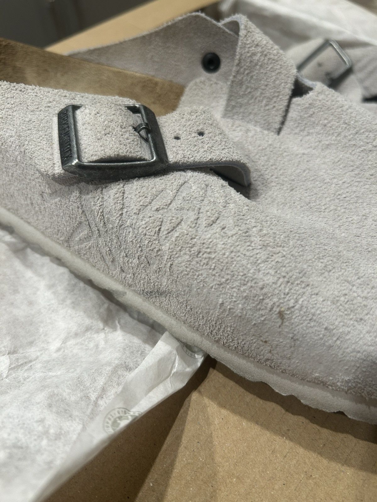 Birkenstock × Stussy STUSSY X BIRKENSTOCK BOSTON BONE Size US 10 / EU 43 - 10 Thumbnail