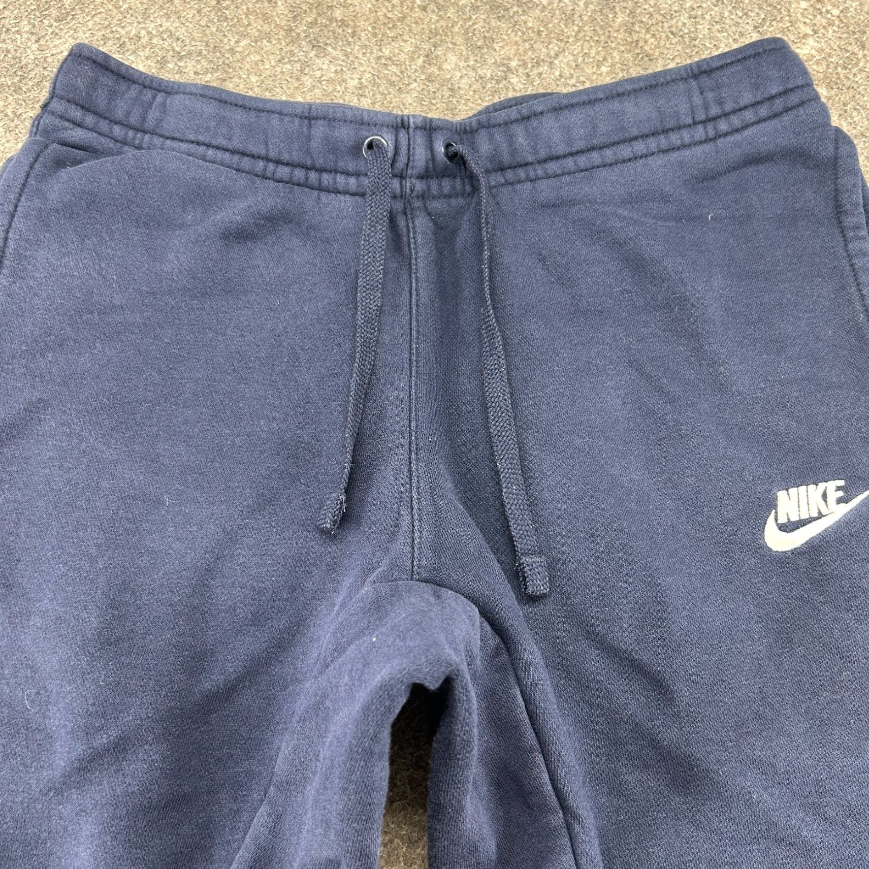 Nike Nike Pants Men Small Blue Jogger Club Fleece Swoosh Drawstring Solid Cotton Size US 29 - 2 Thumbnail