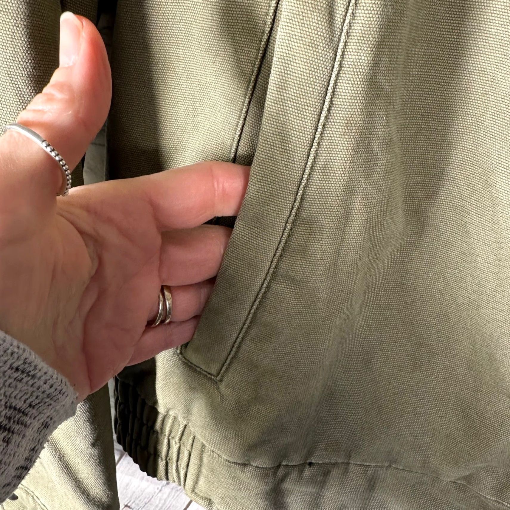 Levi's Levi's Mens Canvas Bomber Jacket Small Olive Green Full Zip Mock Neck Size US S / EU 44-46 / 1 - 4 Thumbnail