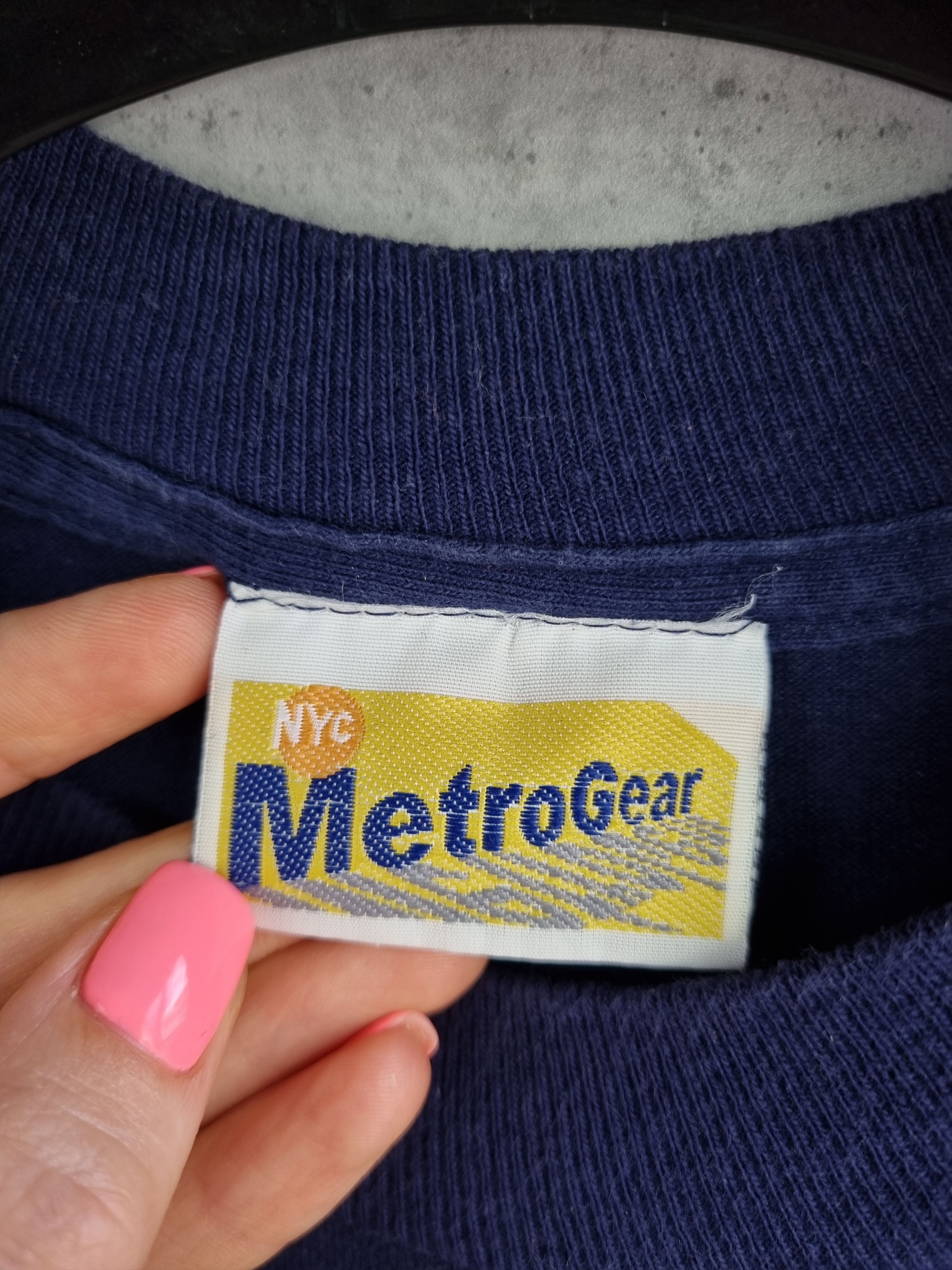 Vintage Rare 90s NEW YORK NY Metro Promo tee shirt 6 line Bronx Size US L / EU 52-54 / 3 - 6 Thumbnail