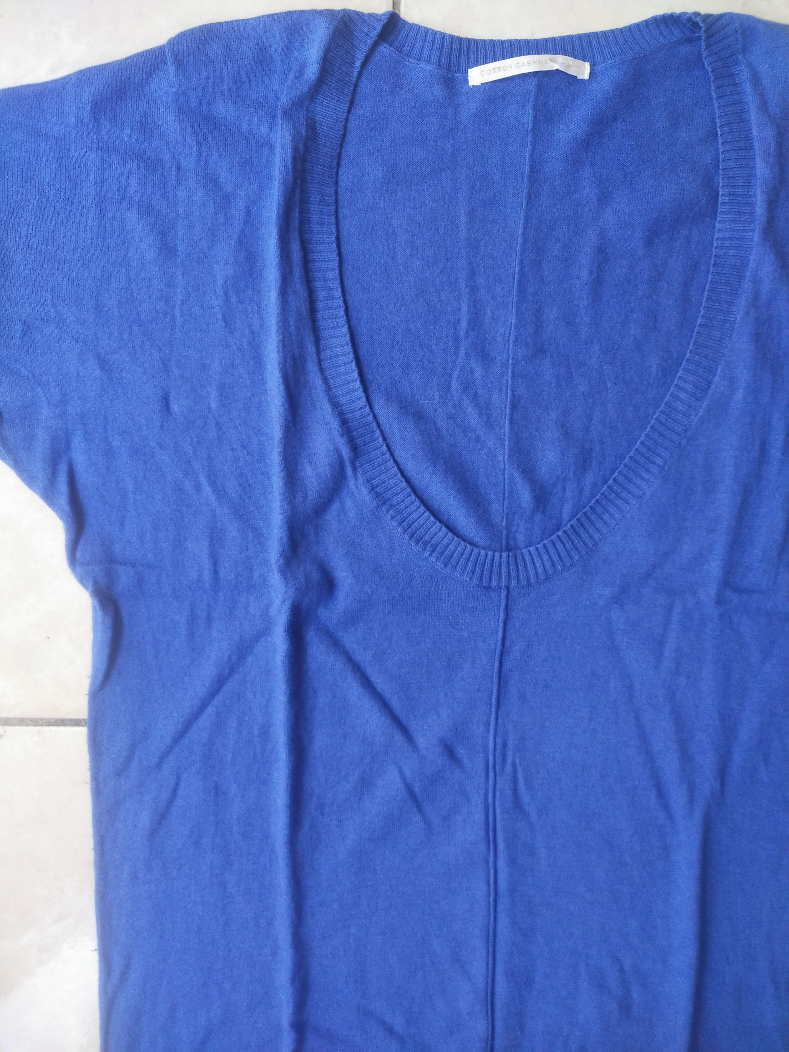 Lemaire × Uniqlo Uniqlo Cotton Cashmere Blue Knit Top Size M / US 6-8 / IT 42-44 - 2 Thumbnail