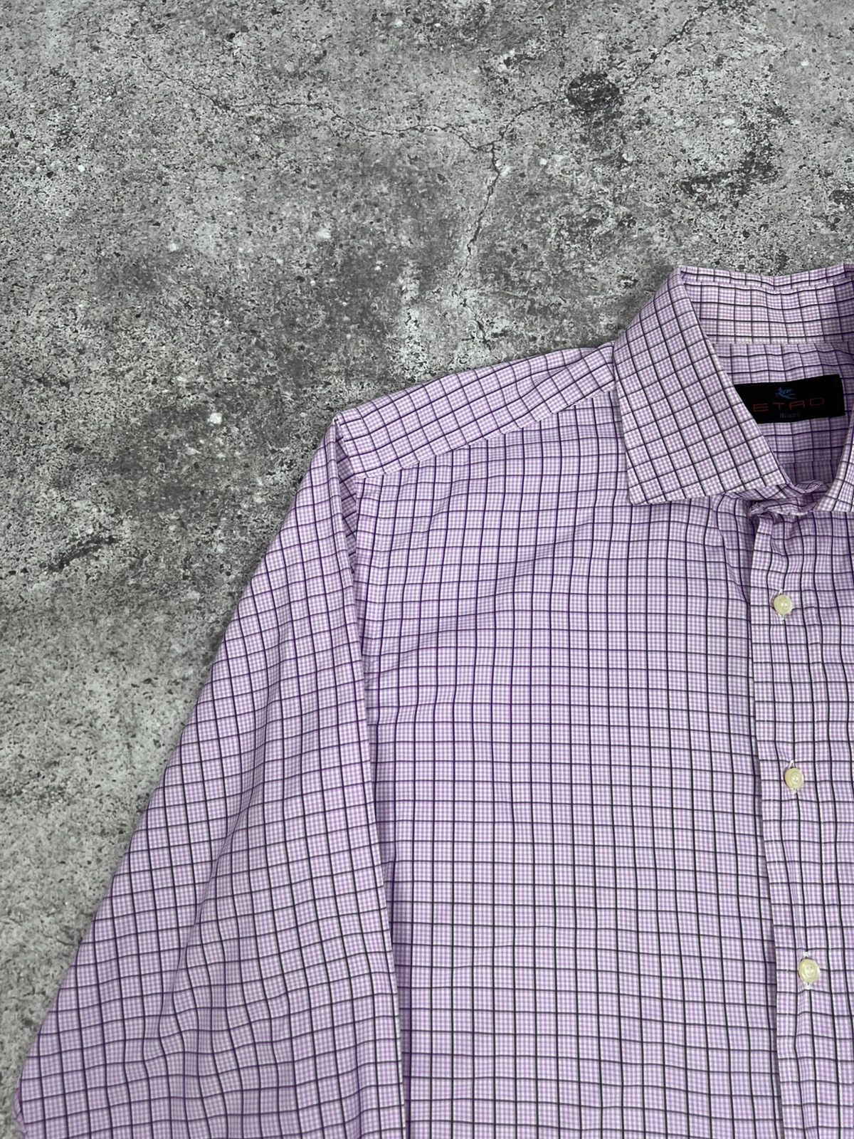 Etro ETRO Milano Check Shirt Button Up Long Sleeve Size US L / EU 52-54 / 3 - 5 Thumbnail