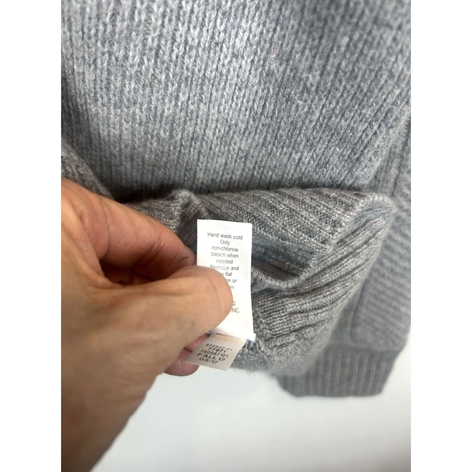 Athleta Athleta Sweater Womens Small Gray Wool Cashmere Capsule Quiet Luxury Pullover Size S / US 4 / IT 40 - 6 Thumbnail