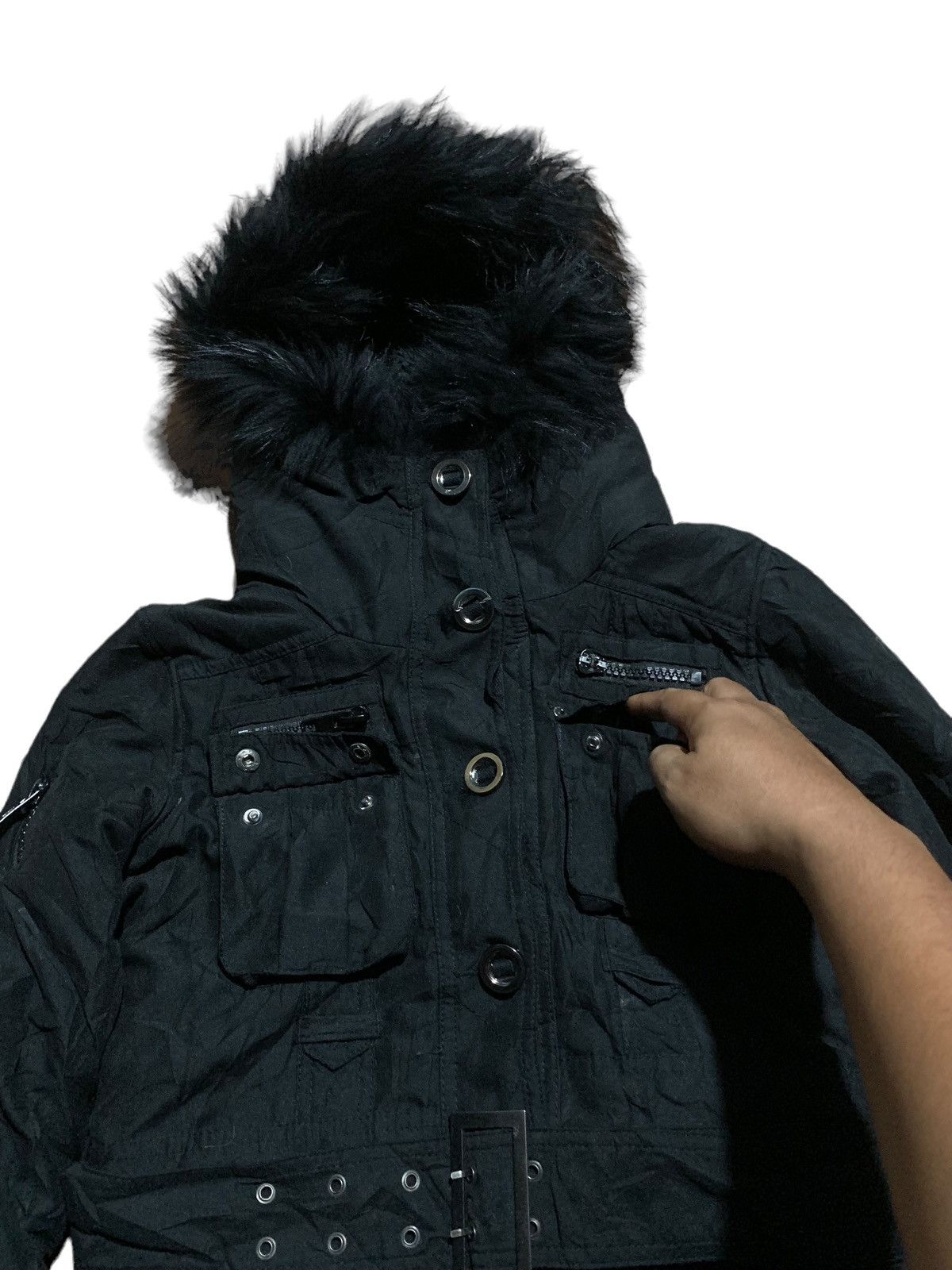 If Six Was Nine Bondage raccoon fur jacket club club club LGB style Size US S / EU 44-46 / 1 - 6 Thumbnail