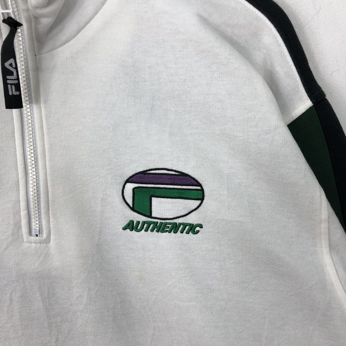 Fila FILA Vintage Sportswear Half Zipper Sweatshirt Size US XL / EU 56 / 4 - 6 Thumbnail