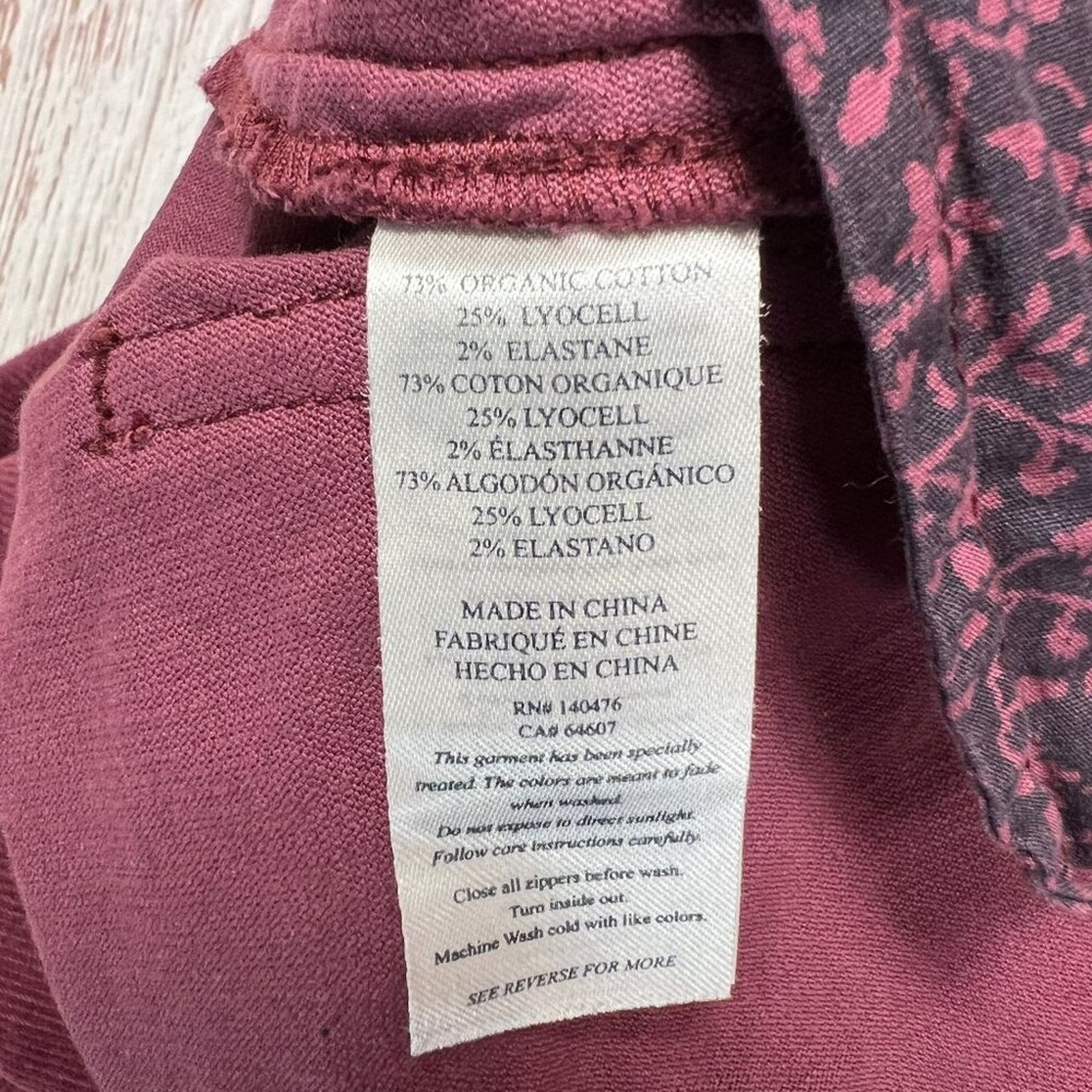 Faherty Faherty Stretch Cord Wide Leg Pants Maroon 33 Size 33" - 8 Thumbnail