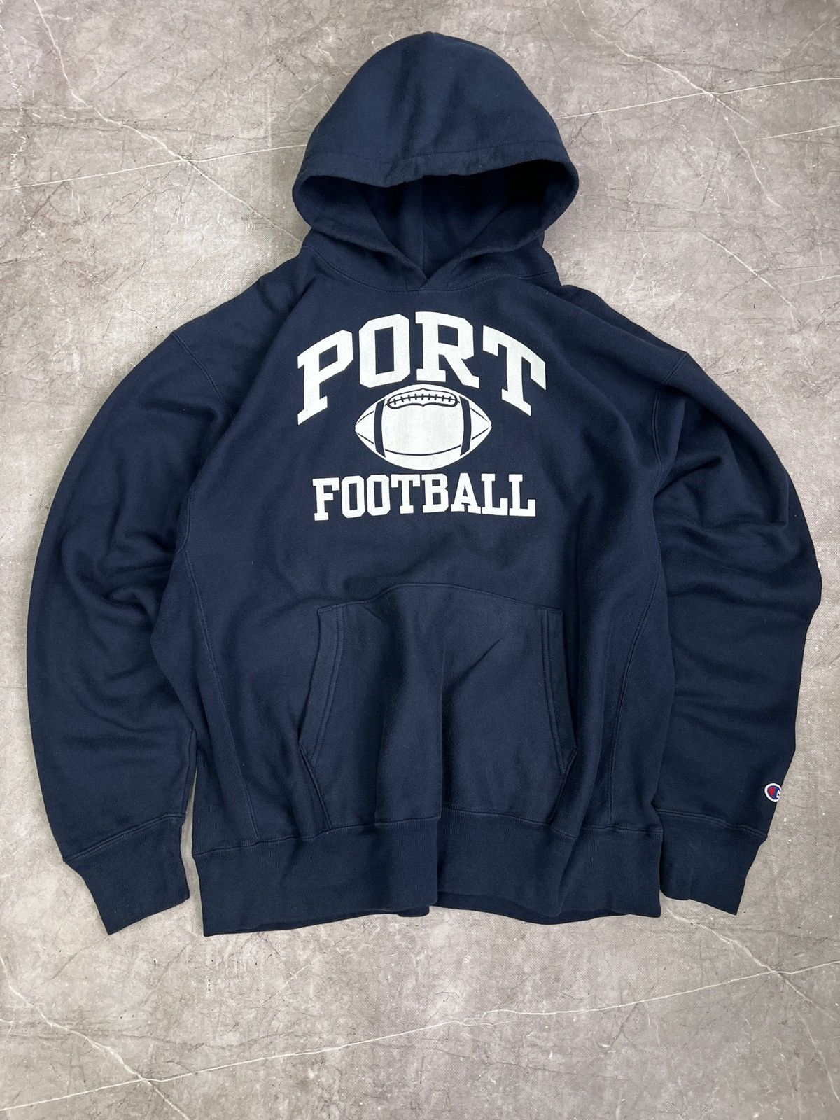 Champion Champion Hoodie Blue Football Port kanye west yeezy Style Size US XL / EU 56 / 4 - 1 Thumbnail