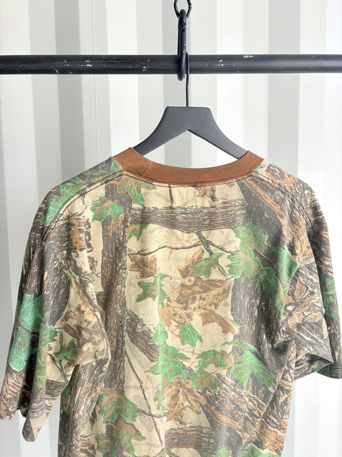 Vintage Thrashed Camo Boxy Sun Faded Distressed Shirt ERD GRUNGE Size US XL / EU 56 / 4 - 5 Thumbnail