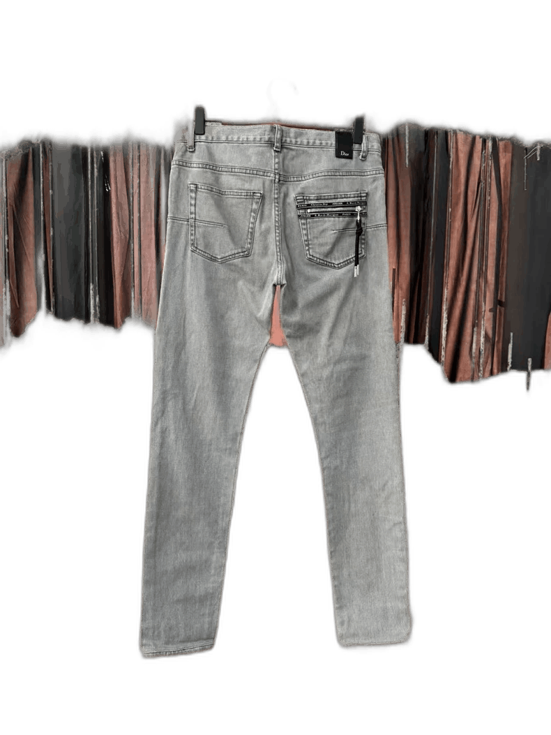 Dior Dior Gray Denim Jean with Pocket-yf Size US 30 / EU 46 - 1 Thumbnail