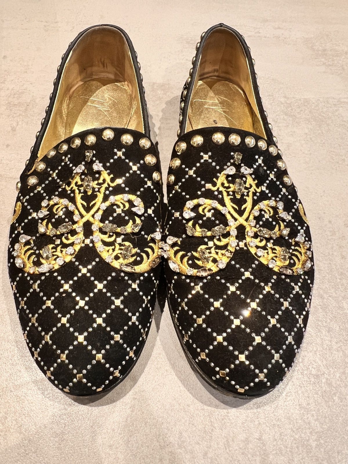 Giuseppe Zanotti Giuseppe Zanotti Black Suede Studded Size US 9.5 / IT 39.5 - 1 Thumbnail