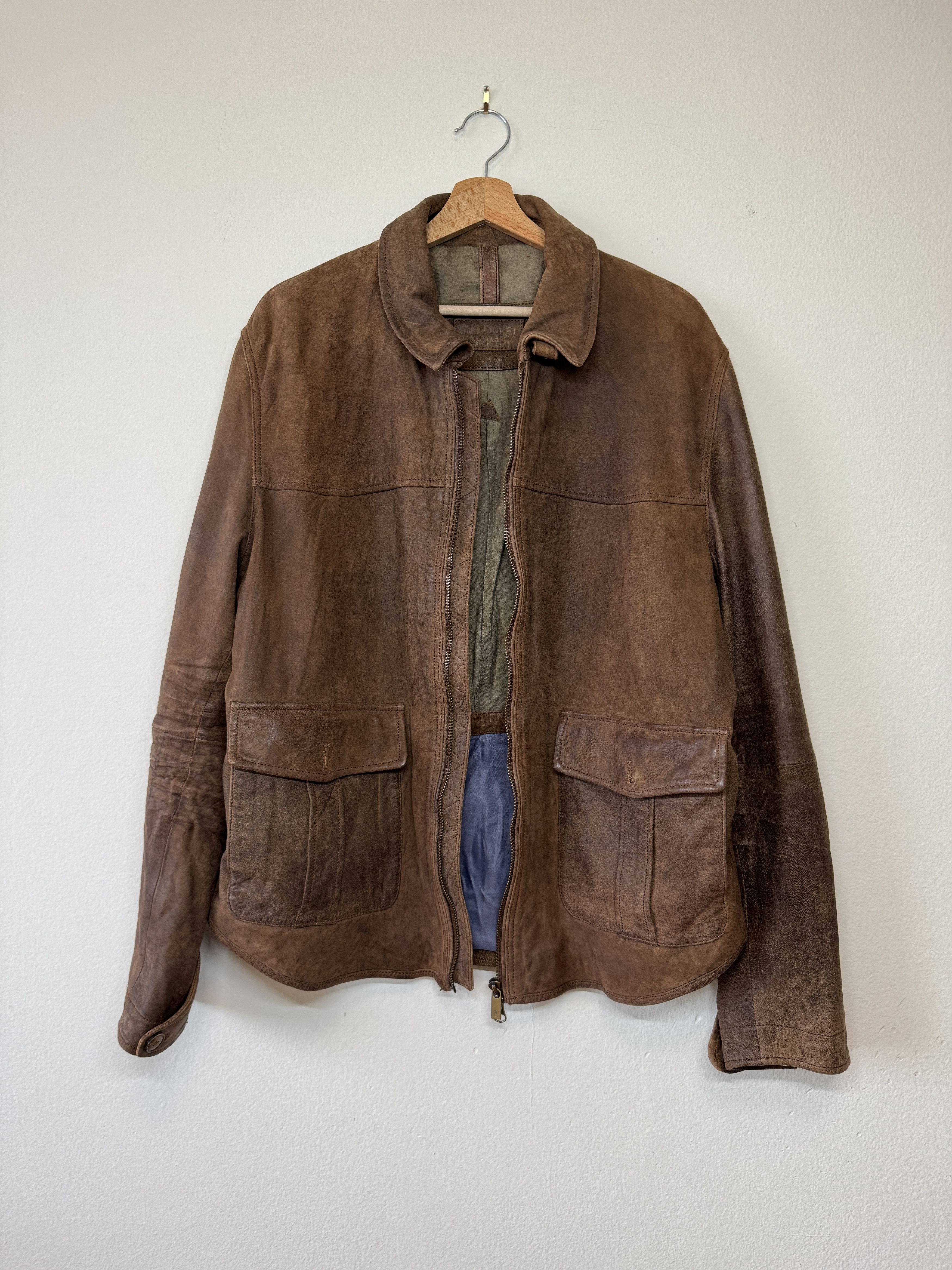 Massimo Dutti Massimo Dutti lamb sheep leather jacket brown XXL Size US XXL / EU 58 / 5 - 7 Thumbnail