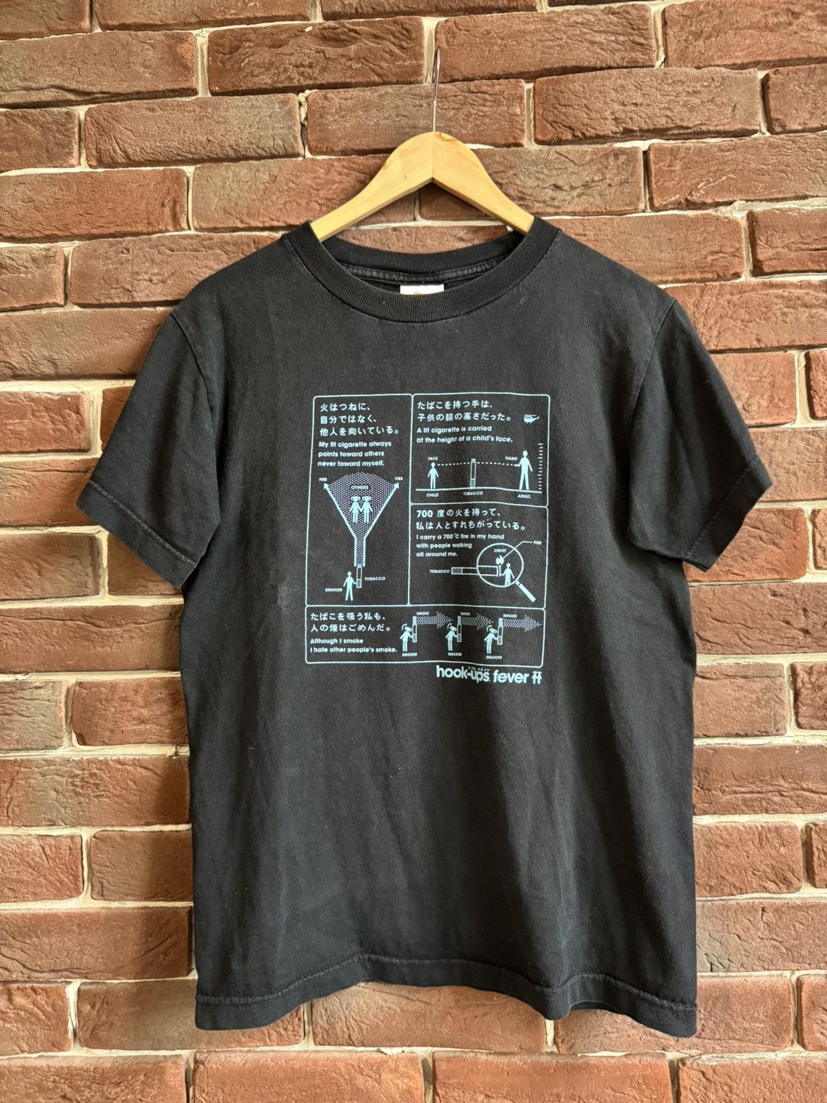 Vintage Vintage Hook-Ups Skate Tee Fever Horror Anime Small 00s usa Size US S / EU 44-46 / 1 - 1 Thumbnail