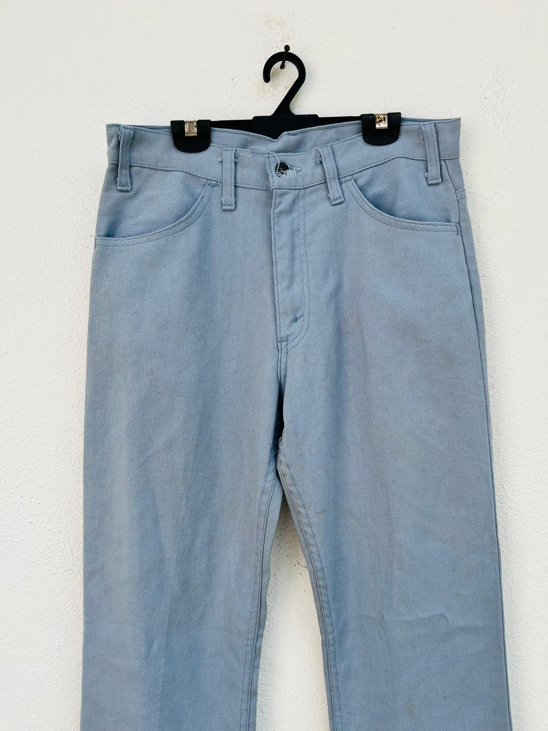 Levi's Vintage Clothing × Vintage Vintage 80s Levis Sta Press Boot Cut Sky Blue Pant Size US 30 / EU 46 - 3 Thumbnail