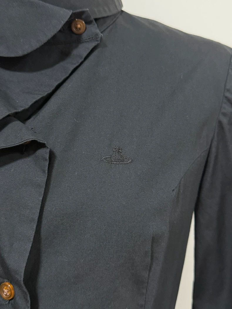 Vivienne Westwood Vivienne Westwood size2 A black shirt with a deformed colla Size M / US 6-8 / IT 42-44 - 3 Thumbnail