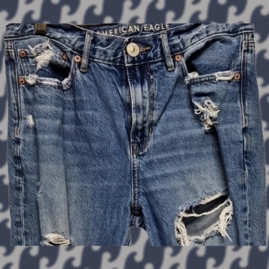 American Eagle Outfitters American Eagle Outfitters Jeans Skinny Distressed Hi Rise Light Wash 4 Women Regular 27in Inseam Blue Denim Size 28" / US 6 / IT 42 - 1 Thumbnail