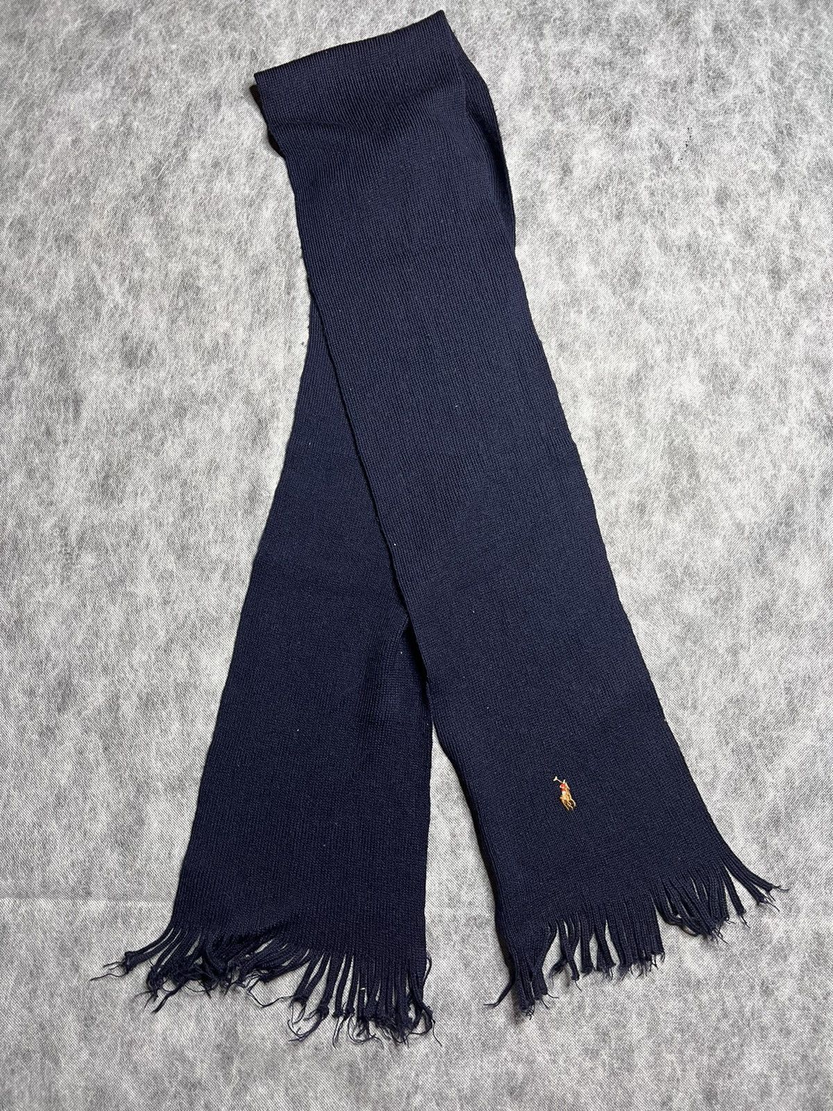 Ralph Lauren Vintage Polo Ralph Lauren Blue Small Logo Scarf Size ONE SIZE - 2 Thumbnail