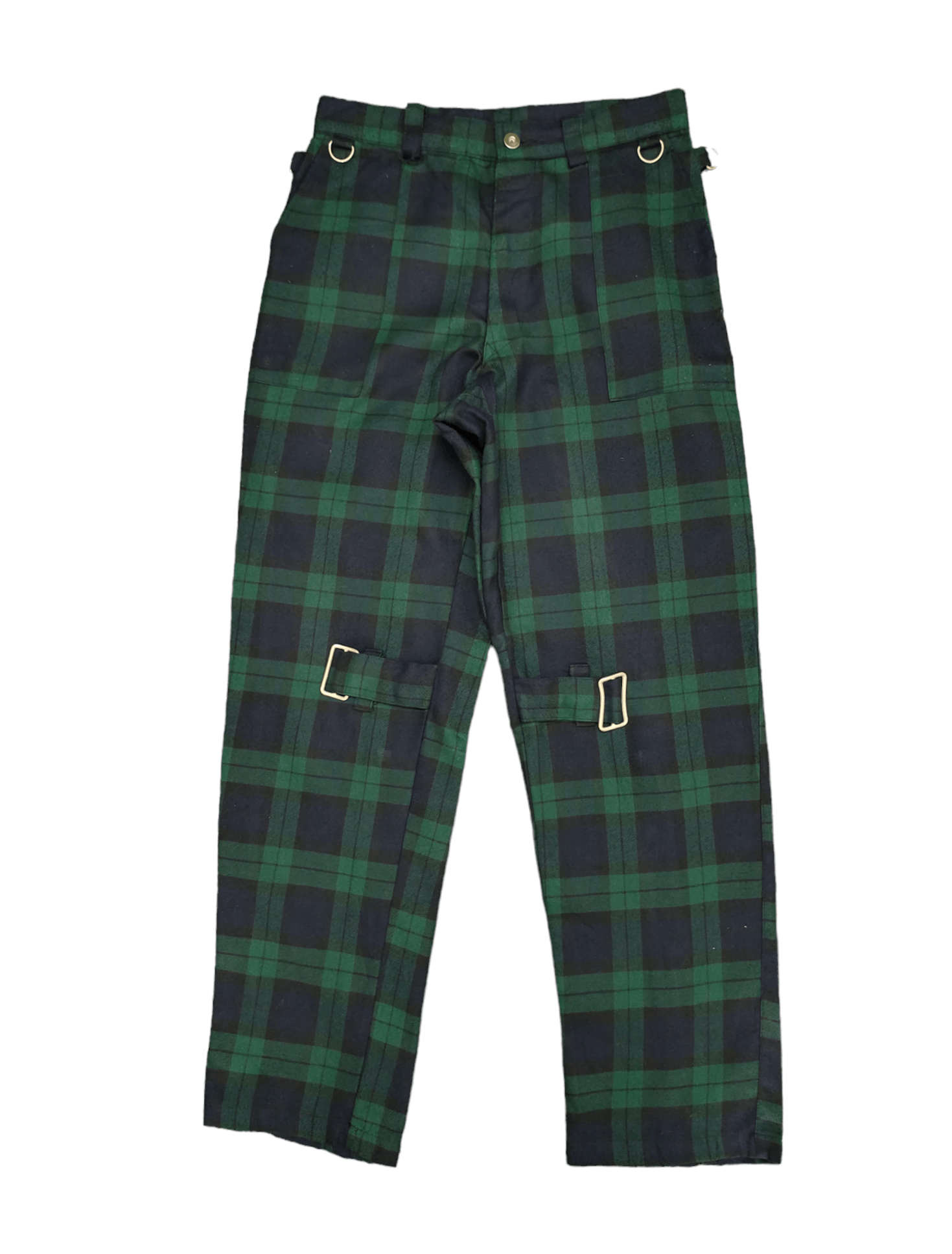 Seditionaries 1990s Cross For Men Tartan Bondage Zipper Pants Size US 30 / EU 46 - 1 Thumbnail