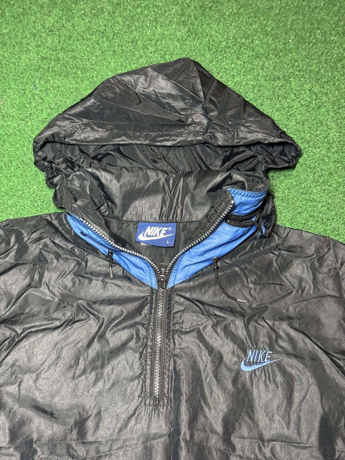 Nike Vintage Nike 90s 1/4 Zip Retro Windbreaker Jacket Size US L / EU 52-54 / 3 - 2 Thumbnail