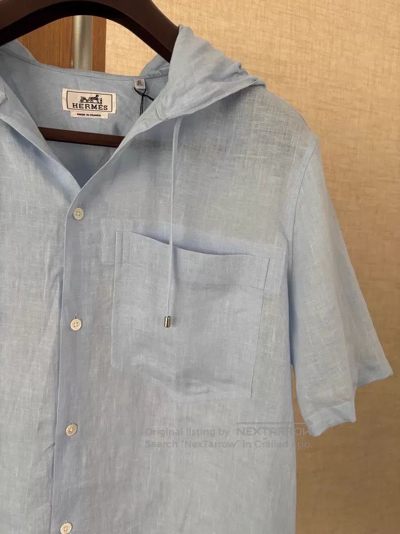 Hermes Hermes Men's hooded shirt jacket for spring and summer Size US XXS / EU 40 - 3 Thumbnail
