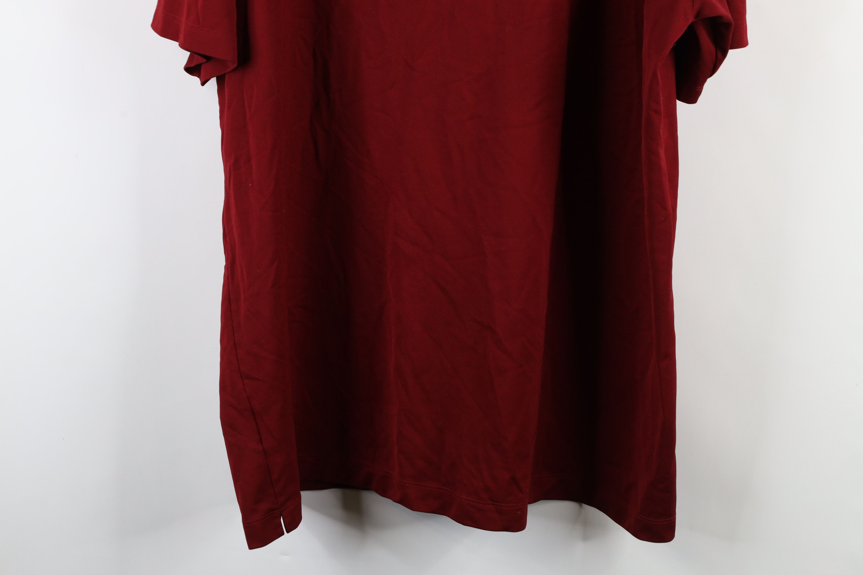 Nike × Vintage Vintage Nike Golf Scott Mini Swoosh Mock Neck T-Shirt Red Size US XXL / EU 58 / 5 - 12 Thumbnail