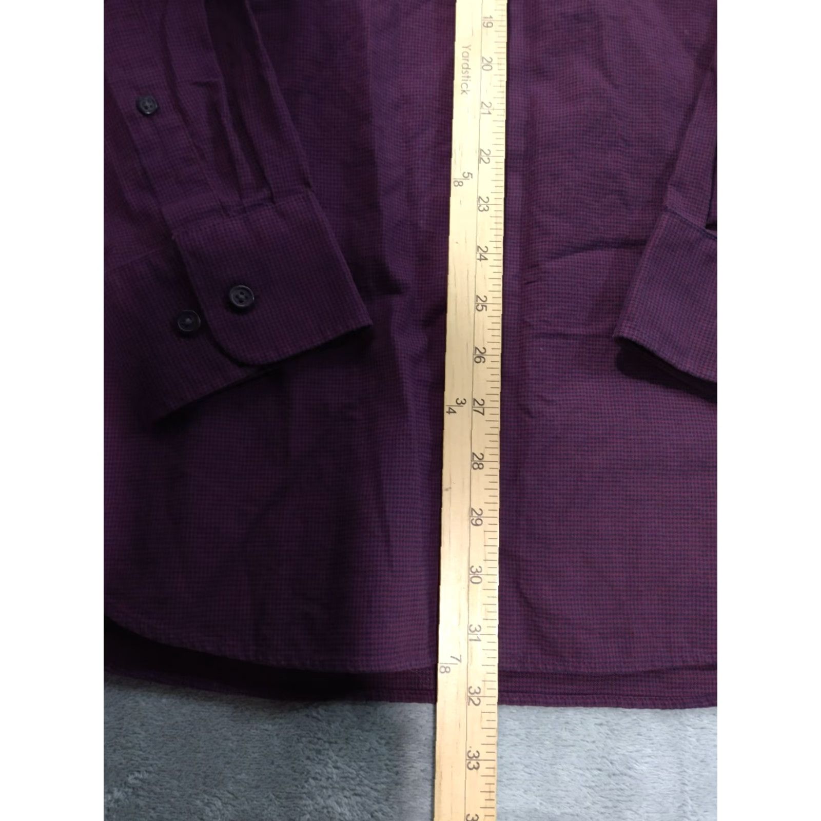 Charles Tyrwhitt Charles Tyrwhitt Shirt Mens XL Red Plaid Button-Down Classic Fit Long Sleeve Size US XL / EU 56 / 4 - 4 Thumbnail