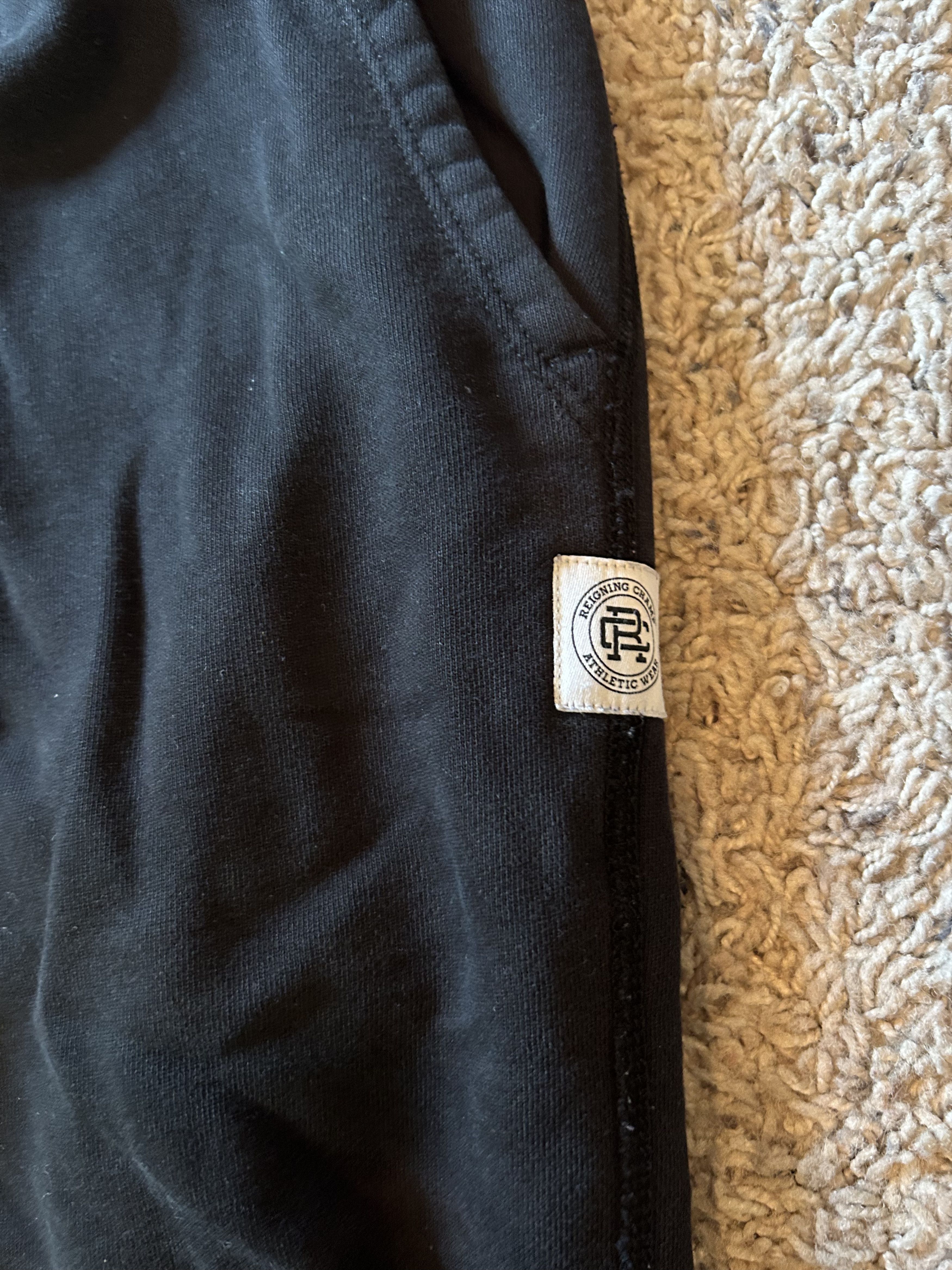 Reigning Champ Black Midweight Sweatpants Size US 29 - 3 Thumbnail
