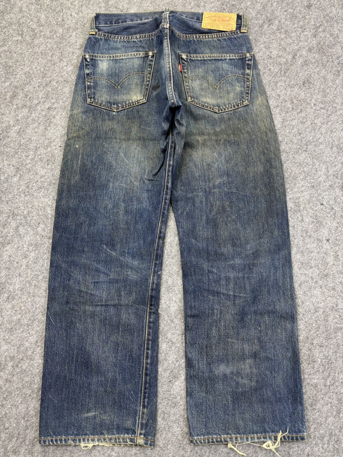 Levi's 💥Thrashed💥Vintage 90s Levis Big E 501XX Denim Selvedge F929 Size US 28 / EU 44 - 20 Thumbnail
