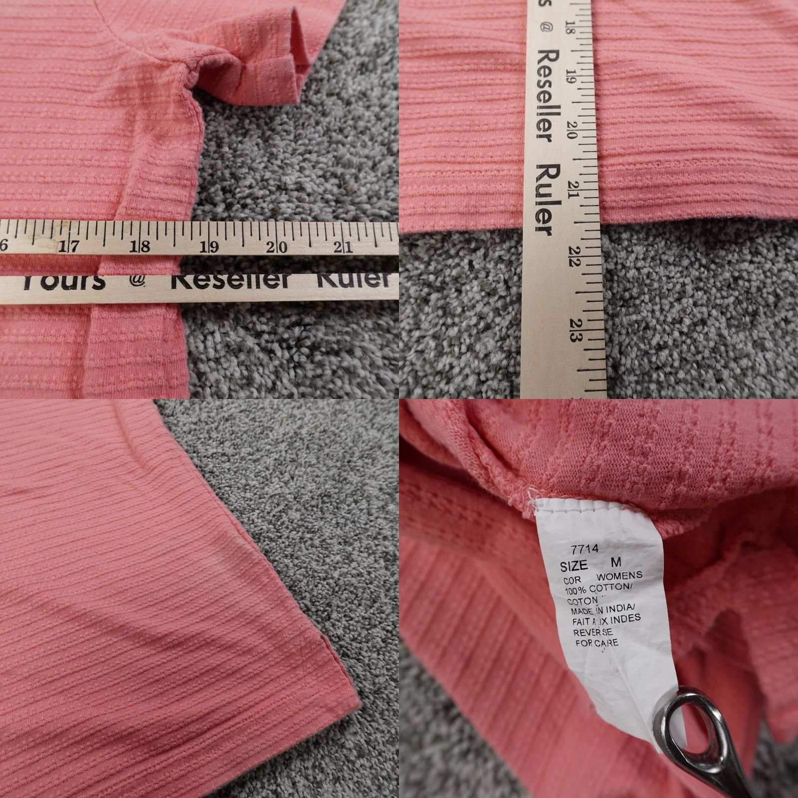 Vintage Woolrich Shirt Womens M Pink Knit Casual Outdoor Preppy Cotton T-Shirt Shoes? Size M / US 6-8 / IT 42-44 - 8 Thumbnail