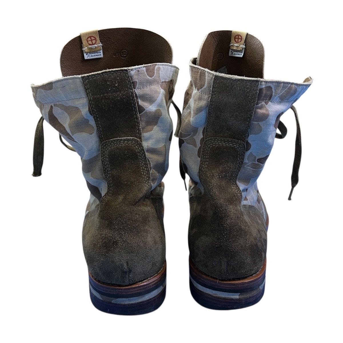 Visvim Visvim 15SS Wallace Boots Folk HighTop Camouflage Army Boots Size US 12 / EU 45 - 5 Thumbnail