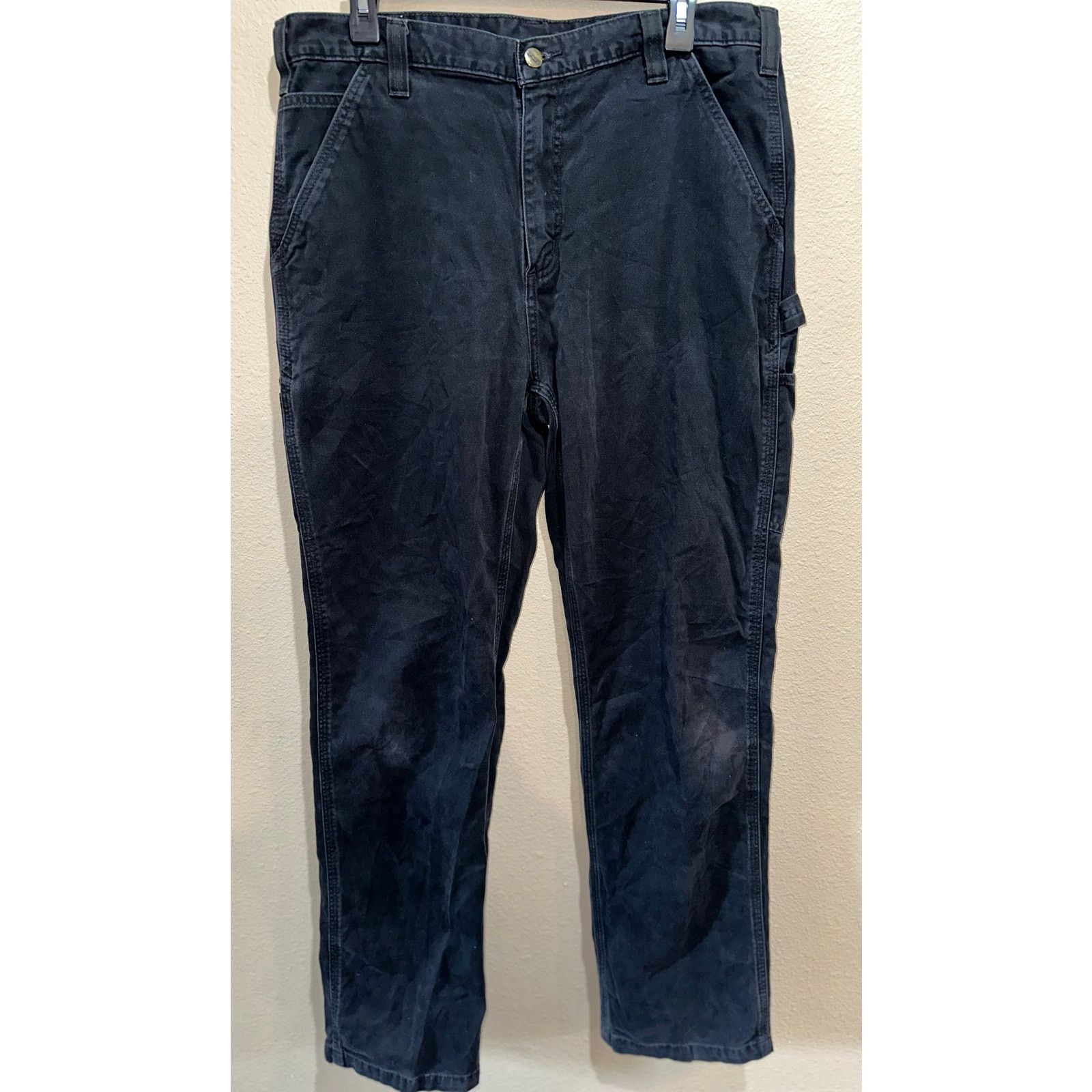 Carhartt Carhartt Black Work Pants 36x36 Relaxed Fit Workwear Size US 36 / EU 52 - 1 Thumbnail