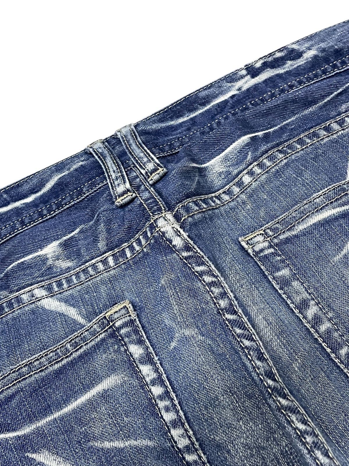 Michel Klein × Tornado Mart Michel Klein Japan Spiral Flared Panelling Gun Pocket Jeans Size US 32 / EU 48 - 22 Thumbnail