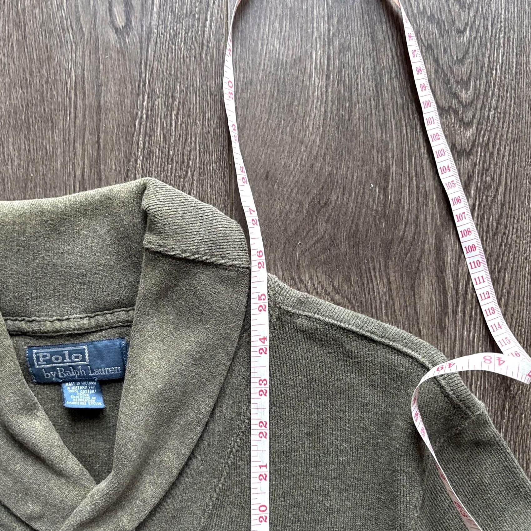 Polo Ralph Lauren Polo by Ralph Lauren Shawl Collar Sweater Mens Small Green Knit Cotton Pullover Size US S / EU 44-46 / 1 - 8 Thumbnail