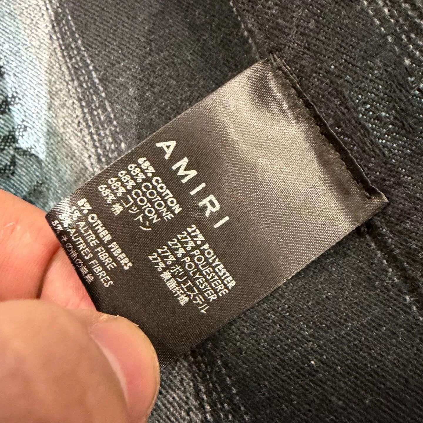 Amiri amiri green gradient flannel shirt Size US L / EU 52-54 / 3 - 4 Thumbnail