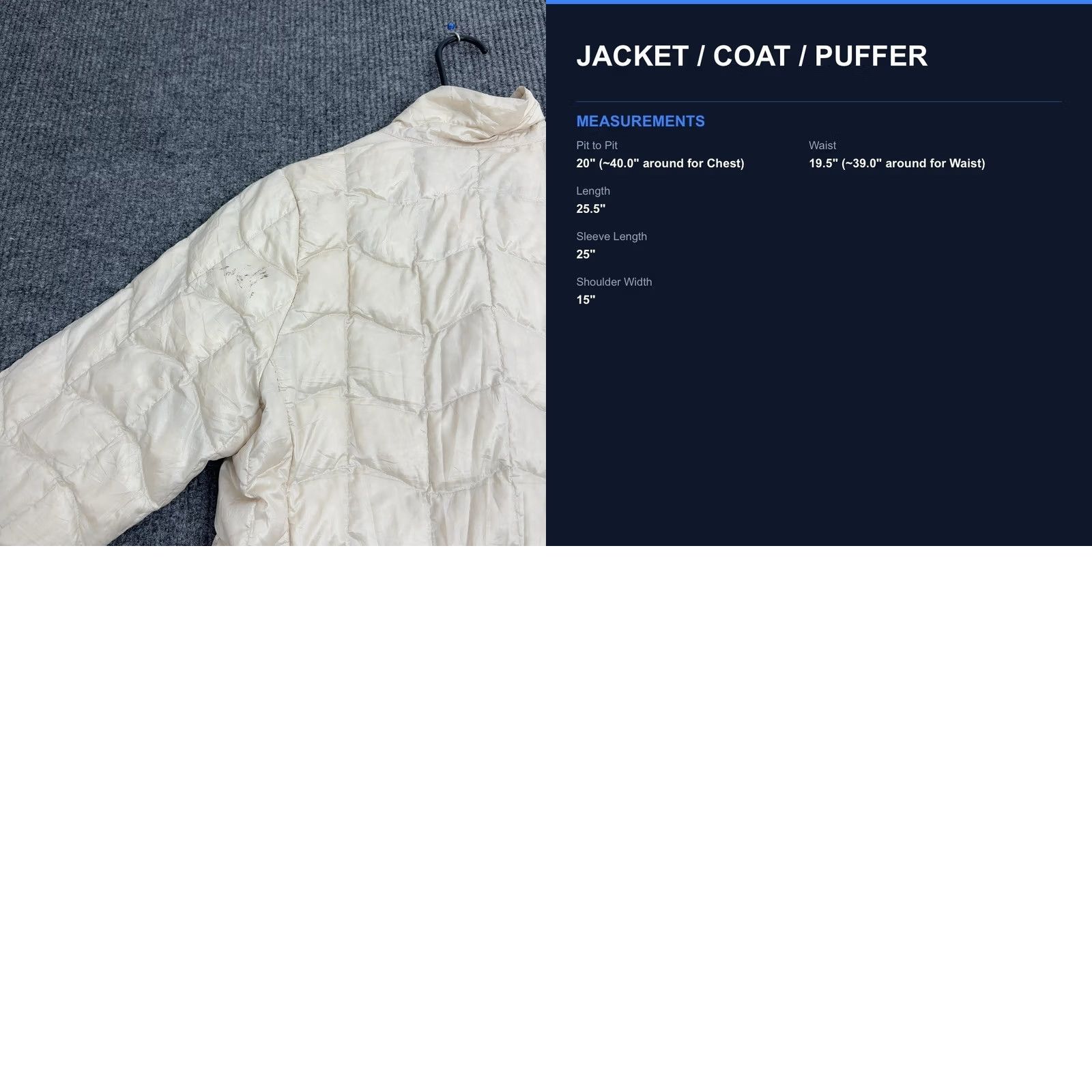 Marmot Marmot Puffer Jacket Womens M Cream 800 Fill Down Quilted Full Zip Gorpcore Size M / US 6-8 / IT 42-44 - 8 Thumbnail
