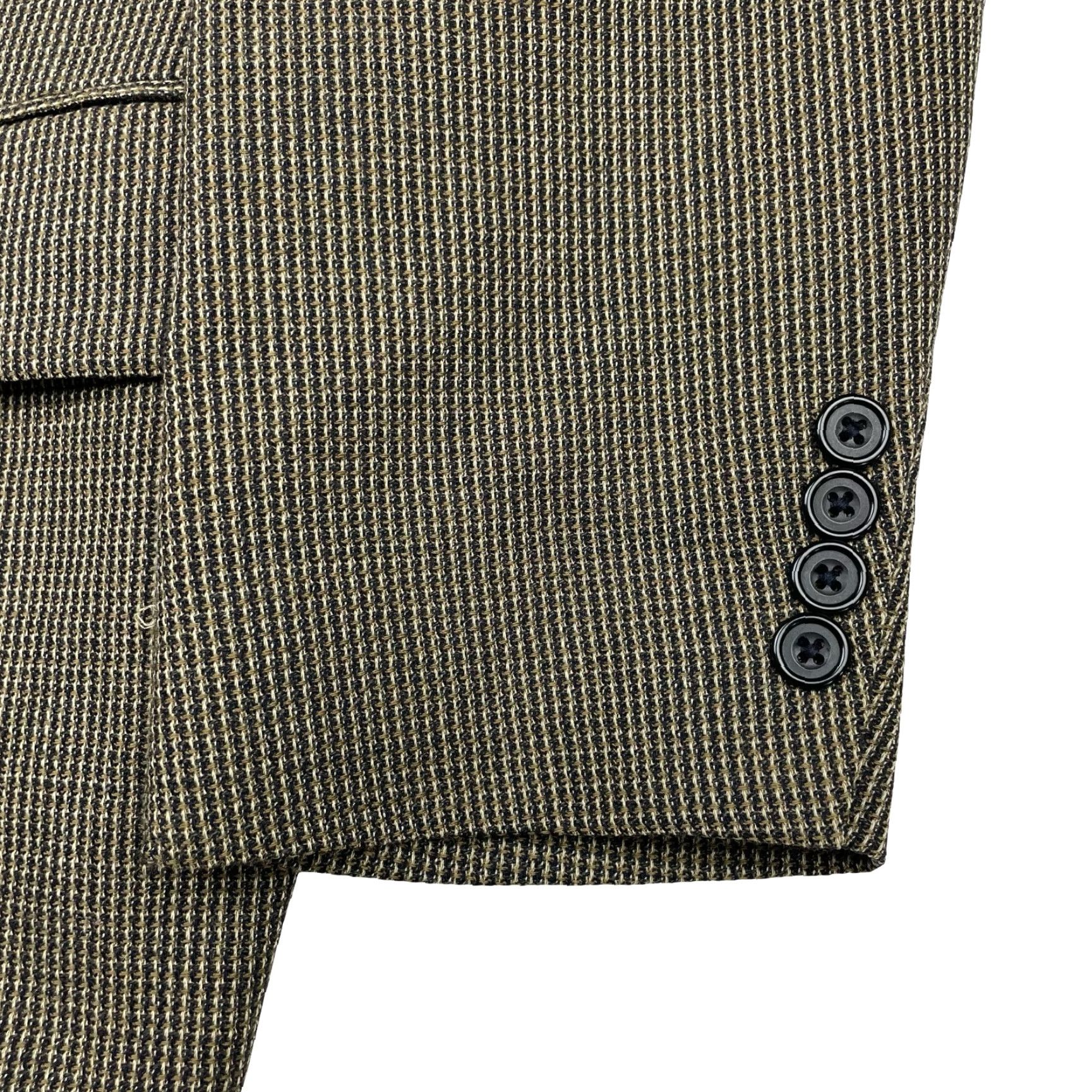 Oscar De La Renta VINTAGE Oscar de la Renta Men’s 100% Wool 3-Button Blazer Jacket Brown Beige Navy 48R Mens Blazer Size 48R - 4 Thumbnail