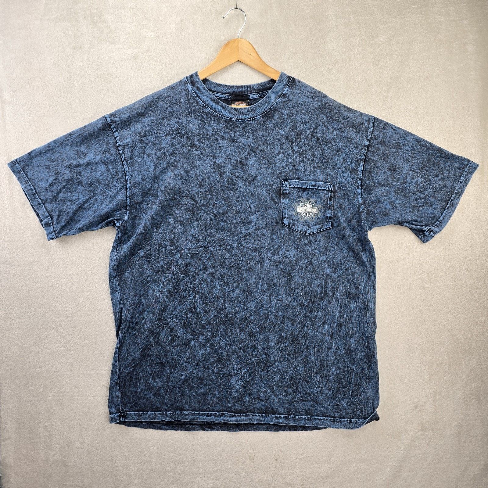 Harley Davidson Vintage Harley Davidson Shirt XXL Acid Wash Eagle Pocket Y2K Size US XL / EU 56 / 4 - 2 Thumbnail