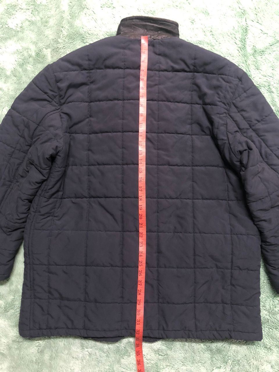 Vintage Vintage Ital Style Quilted Down Coat Jacket Leather Collar Size US XL / EU 56 / 4 - 23 Thumbnail