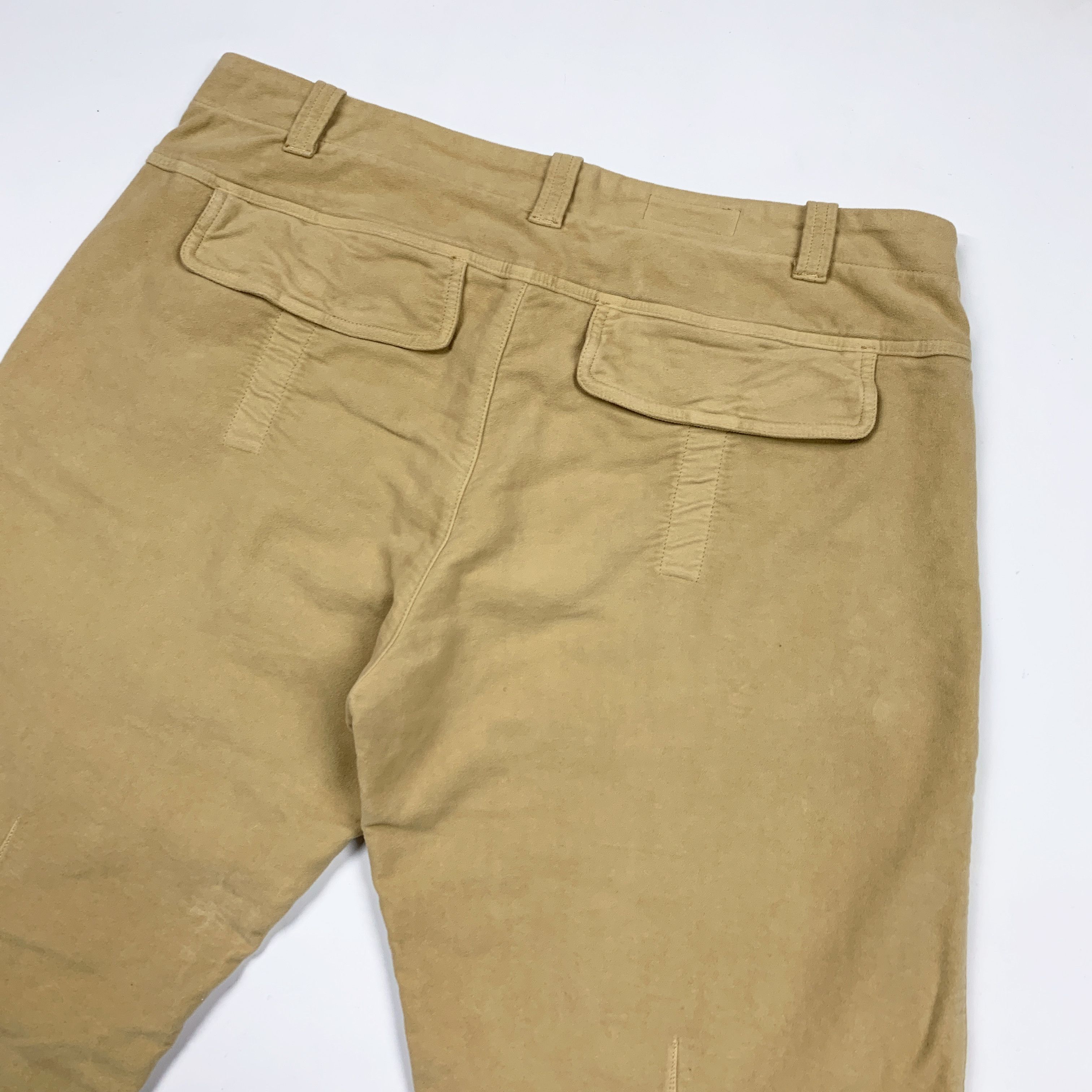 Armani × Emporio Armani × Giorgio Armani 00s Moleskin Cotton Cargo Pants Size US 35 - 6 Thumbnail