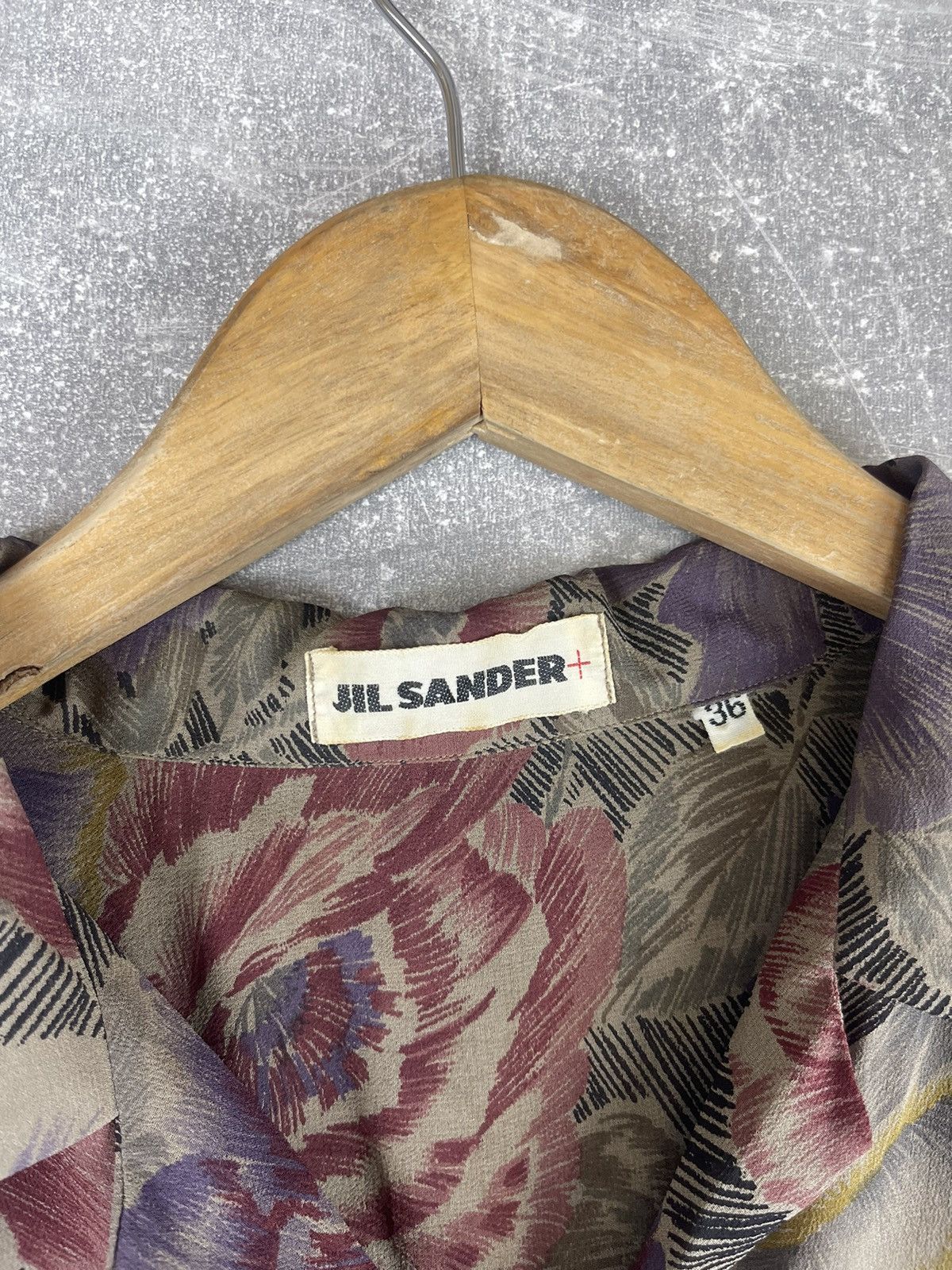 Jil Sander Jil Sander+ Floral Silk Short Sleeve Vintage Boxy Shirt Size XS / US 0-2 / IT 36-38 - 8 Thumbnail
