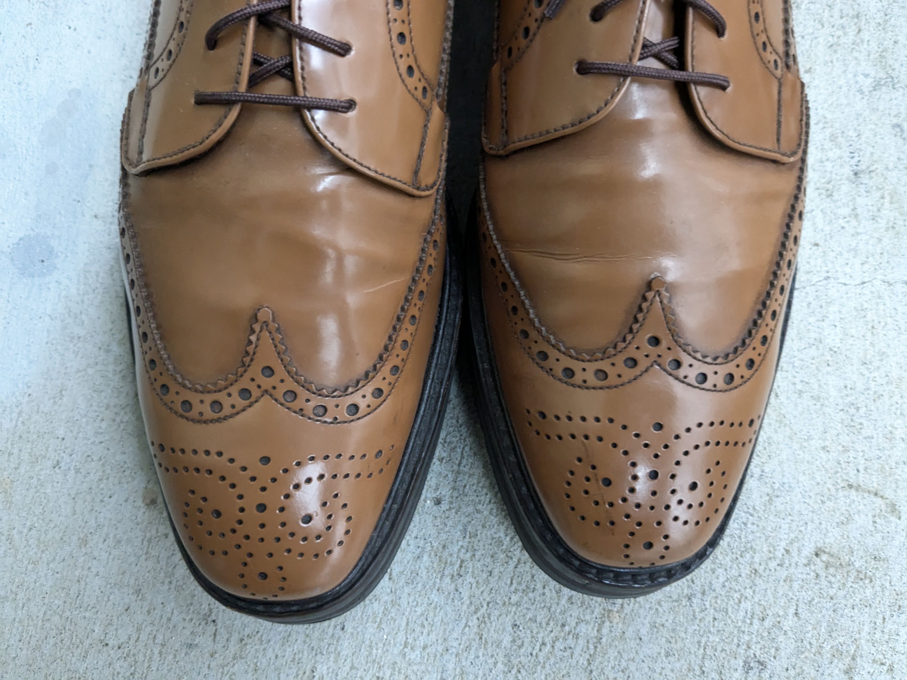Prada Prada Brogues Brown Leather 9 Platform Size US 9 / EU 42 - 5 Thumbnail