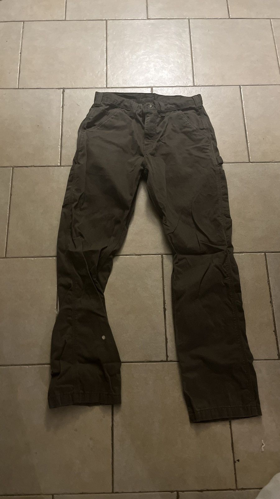 Carhartt Carhartt B324 Relaxed Fit Washed Canvas Carpenter Pants Size US 34 / EU 50 - 4 Thumbnail