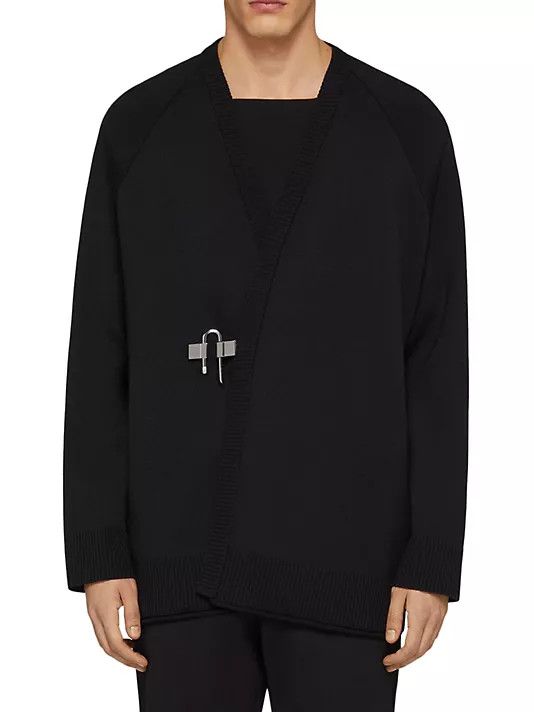 Givenchy o1w1db10325 U Lock Cardigan in Black Size US S / EU 44-46 / 1 - 2 Thumbnail