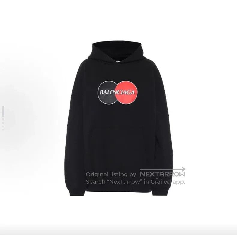 Balenciaga Balenciaga Logo Pattern Loose Hoodie Sweatshirt Size US XS / EU 42 / 0 - 9 Thumbnail