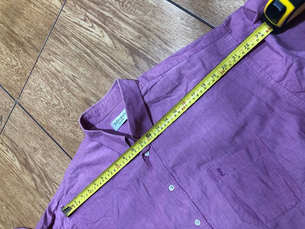 Yves Saint Laurent Vintage Yves Saint Laurent 100% Cotton Button Up Shirt Size US XL / EU 56 / 4 - 10 Thumbnail