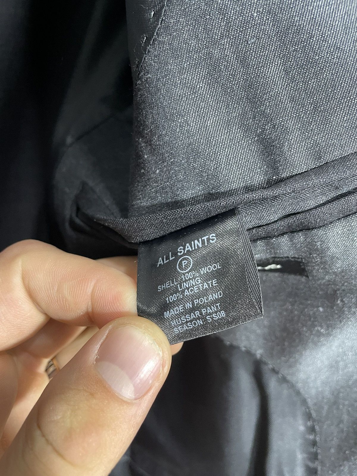 Allsaints All Saints Spitalfields dark graphite blazer size 38 Size XS / US 0-2 / IT 36-38 - 11 Thumbnail