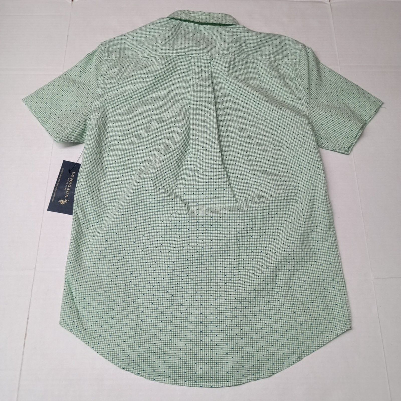 U.S. Polo Assn. U.S. Polo Assn. Woven Shirt Men's S Stretch Green Checkered Size US S / EU 44-46 / 1 - 7 Thumbnail