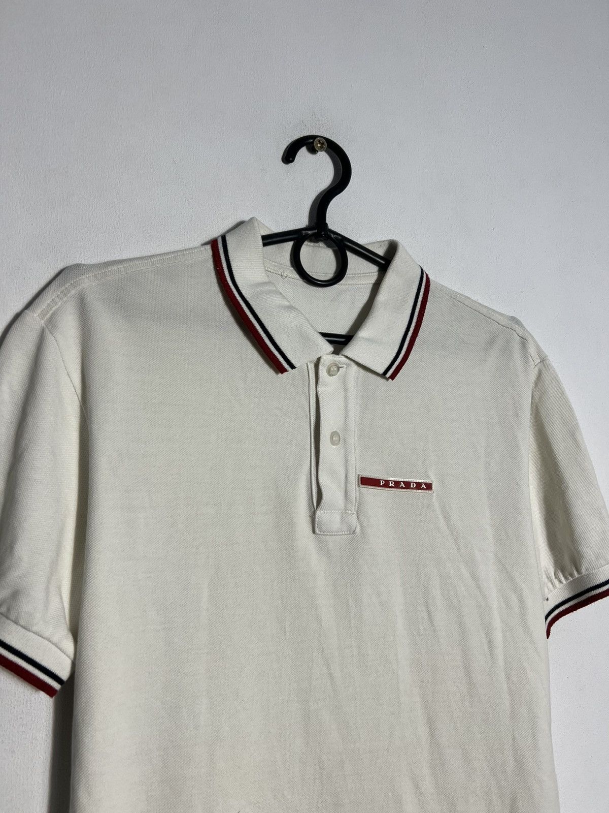 Prada Prada Polo T Shirt Red Tab Designer Size US M / EU 48-50 / 2 - 2 Thumbnail