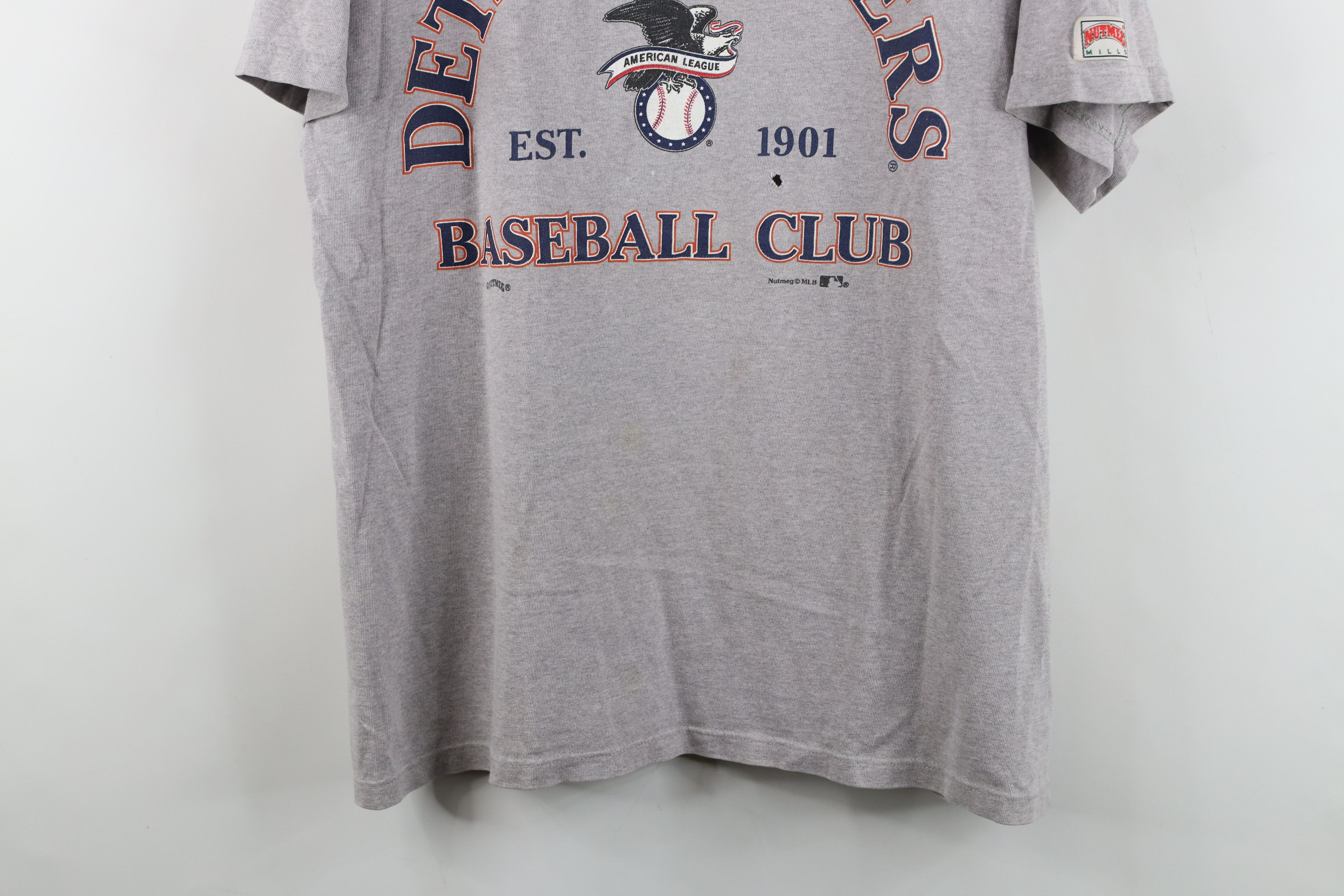 Vintage Vintage 90s Spell Out Detroit Tigers Baseball T-Shirt USA Size US L / EU 52-54 / 3 - 3 Thumbnail